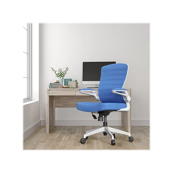 RAYNOR GROUP ION Fabric Task Chair, Blue/White (ION-WH-BLU) 1 RAYNOR GROUP ION Fabric Task Chair, Blue/White (ION-WH-BLU)