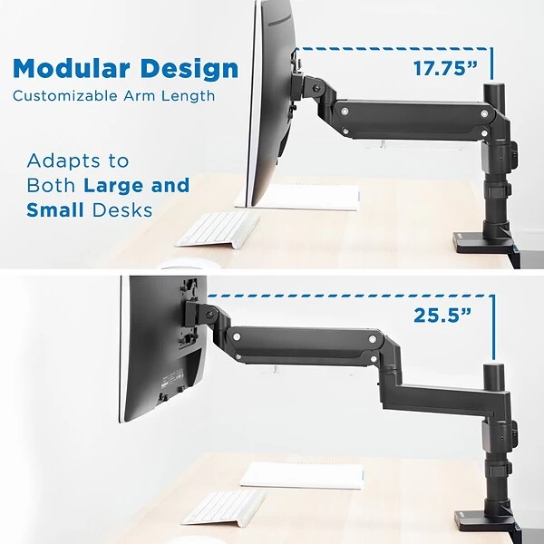 Mount-lt! Adjustable Monitor Mount, Up To 35", Black (MI-4771) 7 Mount-lt! Adjustable Monitor Mount, Up To 35", Black (MI-4771) - Image 7