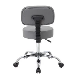 Boss Caressoft Armless Antimicrobial Medical Stool W/Back Cushion, Gray (B245-GY) 8 Boss Caressoft Armless Antimicrobial Medical Stool W/Back Cushion, Gray (B245-GY) -Home furniture 30342C5C 831E 4F93 A6526EEF3C1C952F s7