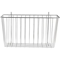 Honey-Can-Do Basket 13-3/8", Chrome (SHF-04056 )