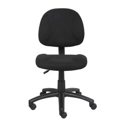 Boss Armless Ergonomic Fabric Swivel Task Chair, Black (B315-BK) -Home furniture 3BD2564C C298 4FAD BFD9366FB0829ADF s7