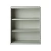 Hirsh HL8000 Series 3-Shelf 42"H Steel Bookcase, Light Gray (21991)
