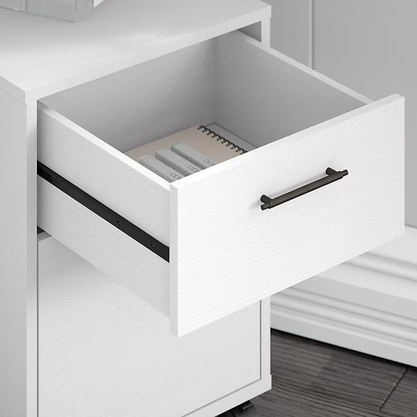 Bush Furniture Key West 2-Drawer Vertical File Cabinet, Letter, Pure White Oak, 15.75" (KWF116WT-03) 7 Bush Furniture Key West 2-Drawer Vertical File Cabinet, Letter, Pure White Oak, 15.75" (KWF116WT-03) - Image 7