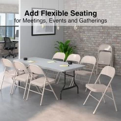 Quill Brand® Metal Folding Chairs, Taupe, 4/Pack (51503) 7 Quill Brand® Metal Folding Chairs, Taupe, 4/Pack (51503) -Home furniture 67DD1338 FF02 4A55 B5E56FE34B45B3F8 s7