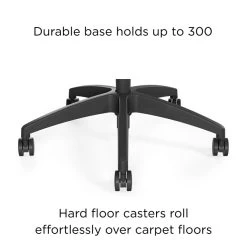 WPS Upholstered Task Chair 2D, Adjustable Arms, Black Fabric Synchro Tilt (54045) -Home furniture 8151B020 1C0D 4B53 A957011CF5A5C04B s7