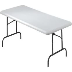 Iceberg IndestrucTable TOO™ 1200 Series Rectangular Folding Table, Platinum, 29"H X 60"W X 30"D