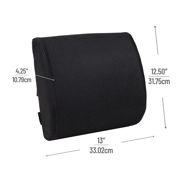 Mind Reader Harmony Collection Foam Back Supports, Black (BACKFOAM-BLK) 2 Mind Reader Harmony Collection Foam Back Supports, Black (BACKFOAM-BLK) - Image 2