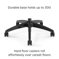 Union & Scale™ Workplace2.0™ Task Chair Upholstered, Armless, Black Fabric, Synchro Tilt (54165) -Home furniture AC257BEF B67E 4AAA 9014918BD6C6D53E s7