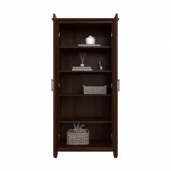 Bush Furniture Key West 65.98" Tall Storage Cabinet With Doors And 5 Shelves, Bing Cherry (KWS266BC-03) 13 Bush Furniture Key West 65.98" Tall Storage Cabinet With Doors And 5 Shelves, Bing Cherry (KWS266BC-03) -Home furniture AD4F799D CC18 474B 998B44400DD025DF s7