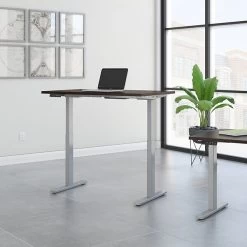 Bush Business Furniture Move 60 Series 27''-47'' Adjustable Standing Desk, Mocha Cherry (M6S4830MRSK)