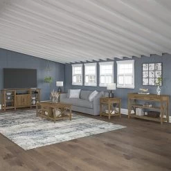 Bush Furniture Key West 47" X 16" Console Table With Drawers And Shelves, Reclaimed Pine (KWT248RCP-03) -Home furniture C1E847E2 1165 4B17 AA4E732E2FEEF81D s7