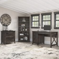 Bush Furniture Key West 48" Writing Desk, Dark Gray Hickory (KWD148GH-03) 13 Bush Furniture Key West 48" Writing Desk, Dark Gray Hickory (KWD148GH-03) -Home furniture C239940D 32A0 4171 BDDC0827CAC79637 s7