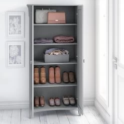 Bush Furniture Salinas 63" Storage Cabinet With 5 Shelves, Cape Cod Gray (SAS332CG-03) -Home furniture C38B0899 BDFE 4628 813BDA09316D5702 s7