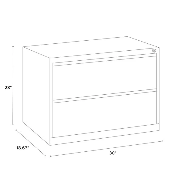 Quill Brand® Commercial 2 File Drawers Lateral File Cabinet, Locking, Putty/Beige, Letter/Legal, 30"W (20067D) 6 Quill Brand® Commercial 2 File Drawers Lateral File Cabinet, Locking, Putty/Beige, Letter/Legal, 30"W (20067D) - Image 6