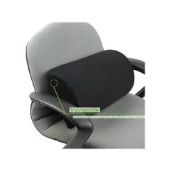 Mind Reader Fabric Backrest And Footrest, Black (BKFTFOAM-BLK)