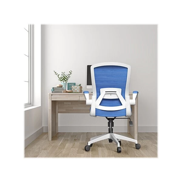 RAYNOR GROUP ION Fabric Task Chair, Blue/White (ION-WH-BLU) 2 RAYNOR GROUP ION Fabric Task Chair, Blue/White (ION-WH-BLU) - Image 2