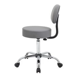 Boss Caressoft Armless Antimicrobial Medical Stool W/Back Cushion, Gray (B245-GY) 9 Boss Caressoft Armless Antimicrobial Medical Stool W/Back Cushion, Gray (B245-GY) -Home furniture E1483D6D EE71 4CF5 A69AF65033214C33 s7