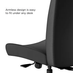 Union & Scale™ Workplace2.0™ Task Chair Upholstered, Armless, Black Fabric, Synchro Tilt (54165) -Home furniture E5CC4B4C 00DD 4EF3 ABD417A987CBAD42 s7
