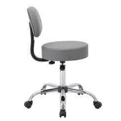 Boss Caressoft Armless Antimicrobial Medical Stool W/Back Cushion, Gray (B245-GY) 7 Boss Caressoft Armless Antimicrobial Medical Stool W/Back Cushion, Gray (B245-GY) -Home furniture E6F7FCA7 34CB 4C5C AA9A8C9BF83A4ABD s7