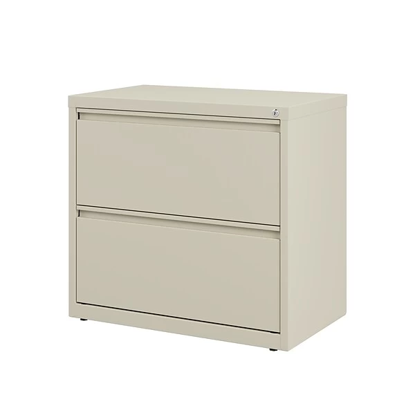 Quill Brand® Commercial 2 File Drawers Lateral File Cabinet, Locking, Putty/Beige, Letter/Legal, 30"W (20067D) 3 Quill Brand® Commercial 2 File Drawers Lateral File Cabinet, Locking, Putty/Beige, Letter/Legal, 30"W (20067D) - Image 3