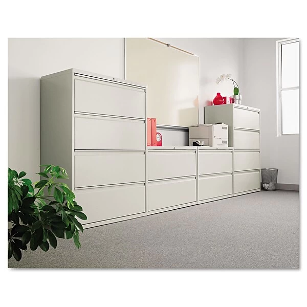Alera® 2-Drawer Lateral File Cabinet; Light Gray, Letter/Legal (ALELF4229LG) 1 Alera® 2-Drawer Lateral File Cabinet; Light Gray, Letter/Legal (ALELF4229LG)