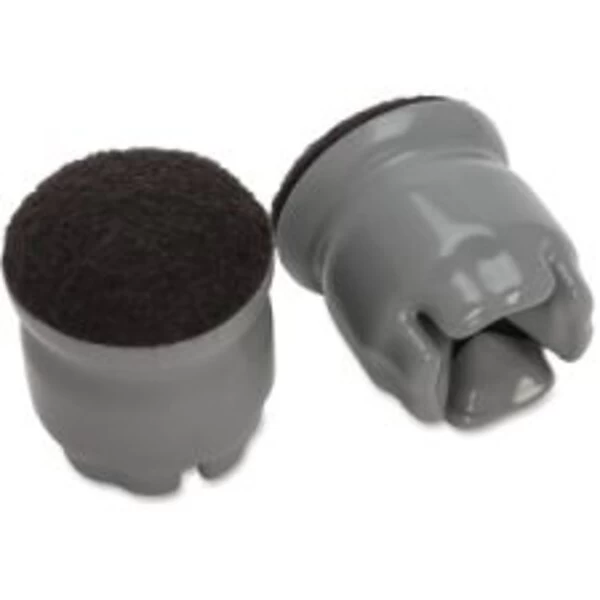 Lorell 1.5" Slip-on Floor Savers, Gray 1 Lorell 1.5" Slip-on Floor Savers, Gray