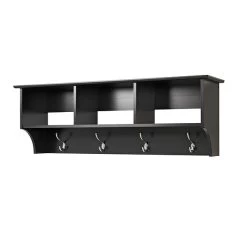 Prepac™ Sonoma Entryway Cubbie Shelf, 48" X 11.5", Black (BEC-4816)
