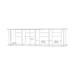 Prepac⢠Wall Mounted Desk Hutch, 48" X 11.5", Espresso (EHD-1348)