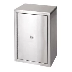 Omnimed Double Door Narcotic Cabinet - 2 Shelves - 8" D (181651)