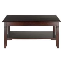Winsome Nolan 18.03" X 37" X 21.02" Composite Wood Coffee Table, Cappuccino