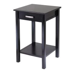 Winsome Liso Composite Wood End Table/Printer Table, Dark Espresso, 31.1"H X 20 1/2"W X 20 1/2"D