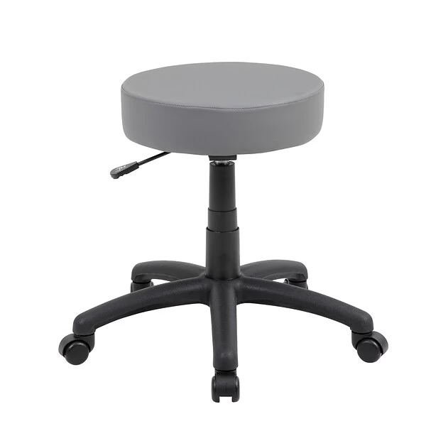 Boss® B210 Series Dot Stool, Gray Vinyl (B210VGY) 1 Boss® B210 Series Dot Stool, Gray Vinyl (B210VGY)