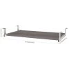 Bestar I3 Plus Keyboard Shelf In Bark Gray (160830-1147)