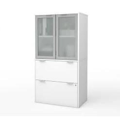 Bestar I3 Plus Lateral File With Storage Cabinet In White (160870-17)