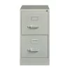 Hirsh Commercial Grade 2-Drawer Vertical File Cabinet, Letter-Width, Light Gray, 22" Deep (20405)