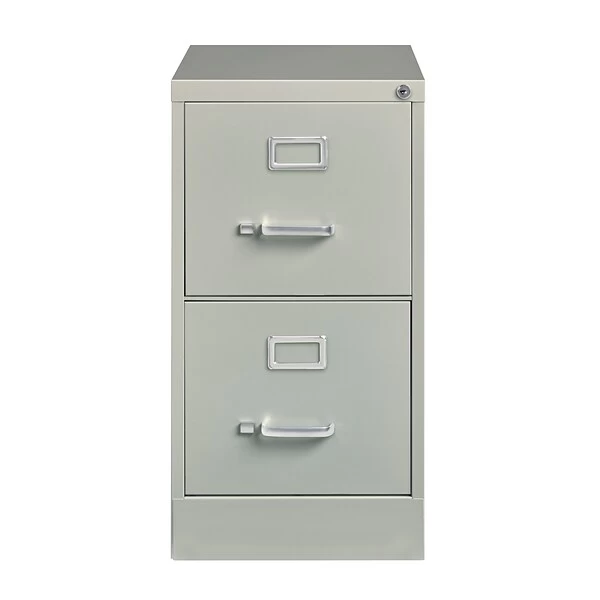 Hirsh Commercial Grade 2-Drawer Vertical File Cabinet, Letter-Width, Light Gray, 22" Deep (20405) 1 Hirsh Commercial Grade 2-Drawer Vertical File Cabinet, Letter-Width, Light Gray, 22" Deep (20405)
