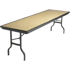 Iceberg® IndestrucTables™ Folding Tables; 96"L, Granite