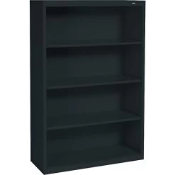 Tennsco® Metal Bookcases In Black, 52-1/2"