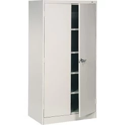 Tennsco® Standard Steel Storage Cabinet, Non-Assembled, 72Hx36Wx24D", Light Gray