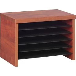 Alera® Valencia Series U & L Groupings Under-Counter File Organizer Cabinet, Med Cherry (VA316012MC)