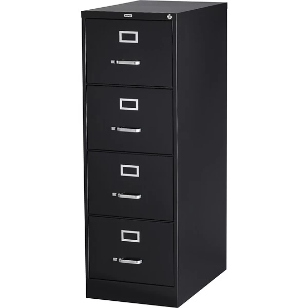 Quill Brand® Commercial 4 File Drawer Vertical File Cabinet, Locking, Black, Legal, 26.5"D (13450D) 1 Quill Brand® Commercial 4 File Drawer Vertical File Cabinet, Locking, Black, Legal, 26.5"D (13450D)
