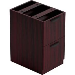 Global Offices To Go® Superior File Pedestal, American Mahogany (TDSL22FFAML0)