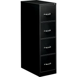 Alera 4-Drawer Economy Vertical File Cabinet, Letter, 15w X 25d X 52h, Black (41109)