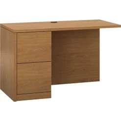 HON 10500 Series "L" Workstation Return, Full-Height Left Ped, 48w X 29d, Harvest NEXT2017