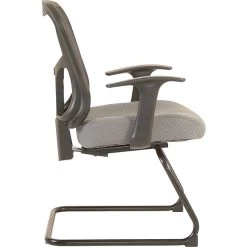 Tempur-Pedic TP8100 Metal Guest Chair, Gray (TP8100-GREY)