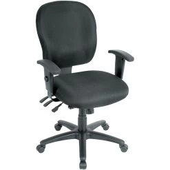 Raynor Eurotech 4 X 4 XL Fabric Ergonomic High-Back Task Chair, Black (FM4080-BLK)
