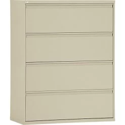 Alera® Lateral File Cabinets, 4-Drawer, 42", Putty