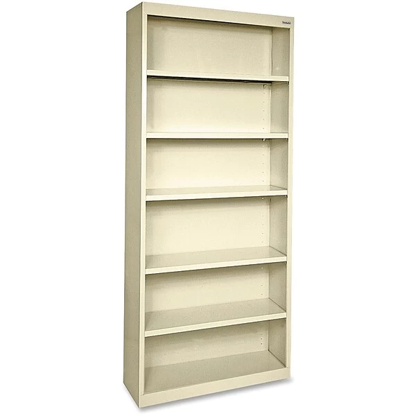 Lorell Fortress Series 6-Shelf 82" Bookcase, Putty (LLR41293) 1 Lorell Fortress Series 6-Shelf 82" Bookcase, Putty (LLR41293)