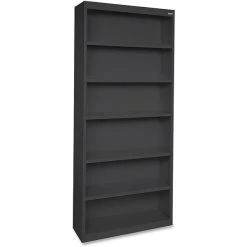 Lorell Fortress Series 6-Shelf 82" Bookcases, Black (LLR41294)