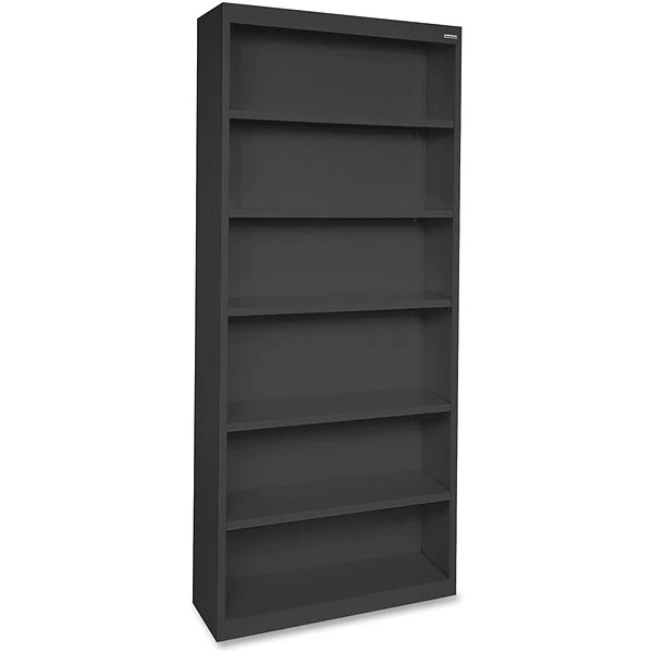 Lorell Fortress Series 6-Shelf 82" Bookcases, Black (LLR41294) 1 Lorell Fortress Series 6-Shelf 82" Bookcases, Black (LLR41294)